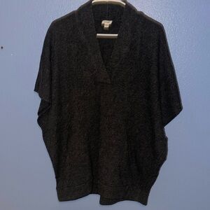 pure jill wool blend poncho sweater Pockets - size S/M. X